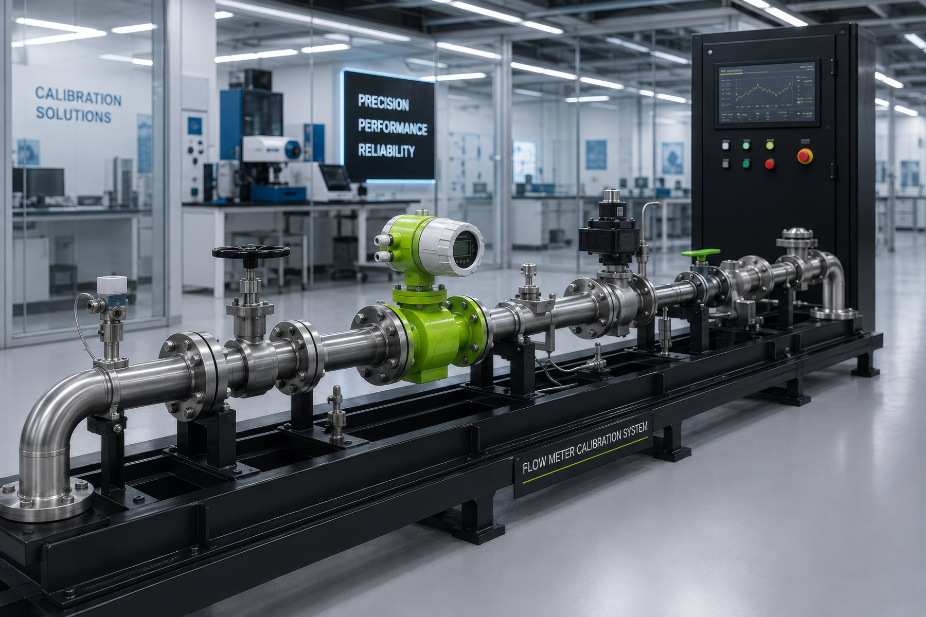CaliX-F automated flow meter calibration system