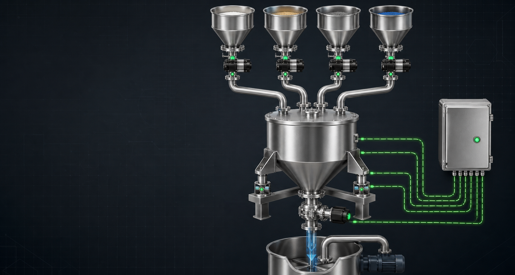 Mezur automated weighing and batching system