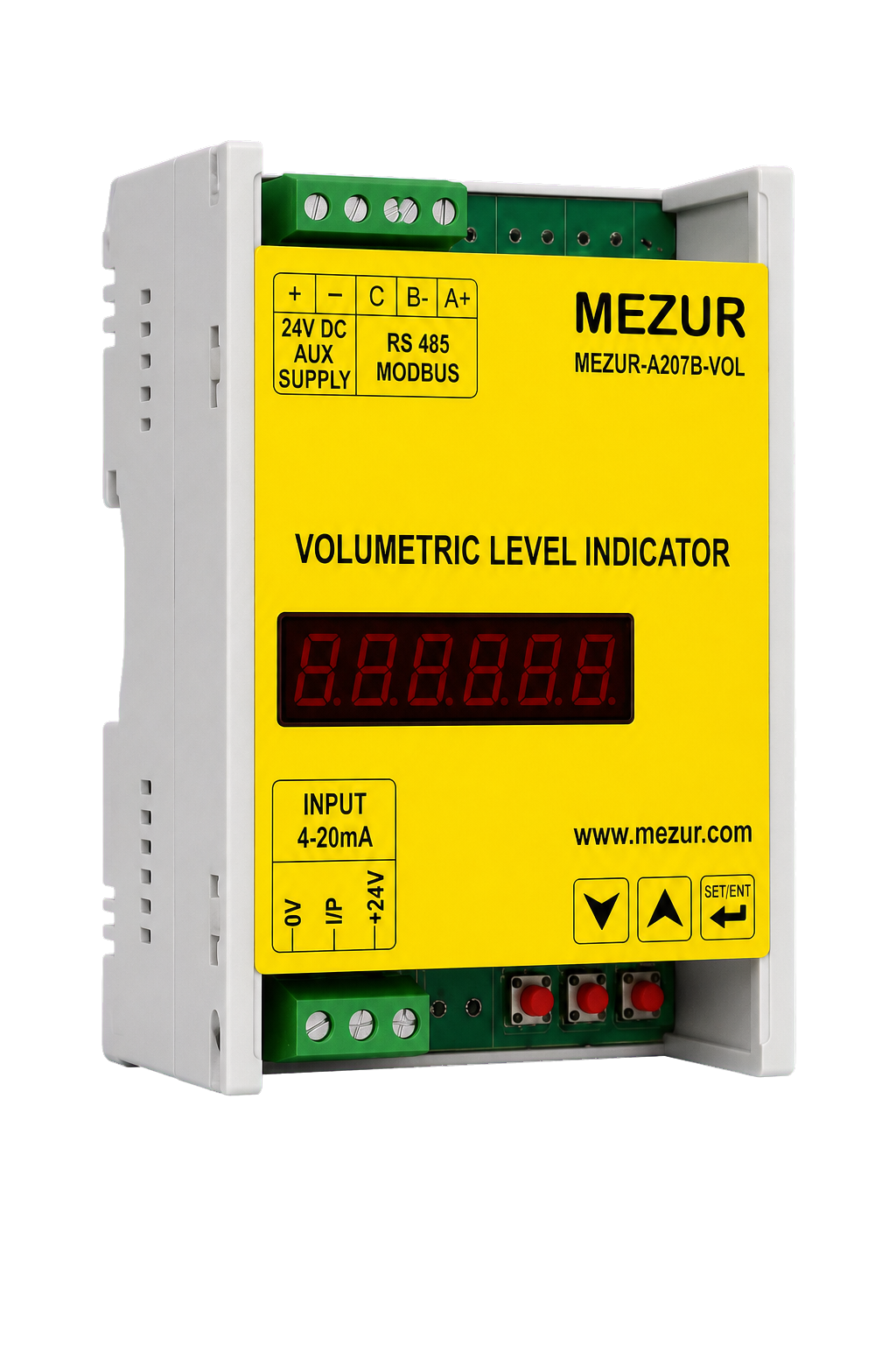 LIV DIN rail mounted volumetric level indicator