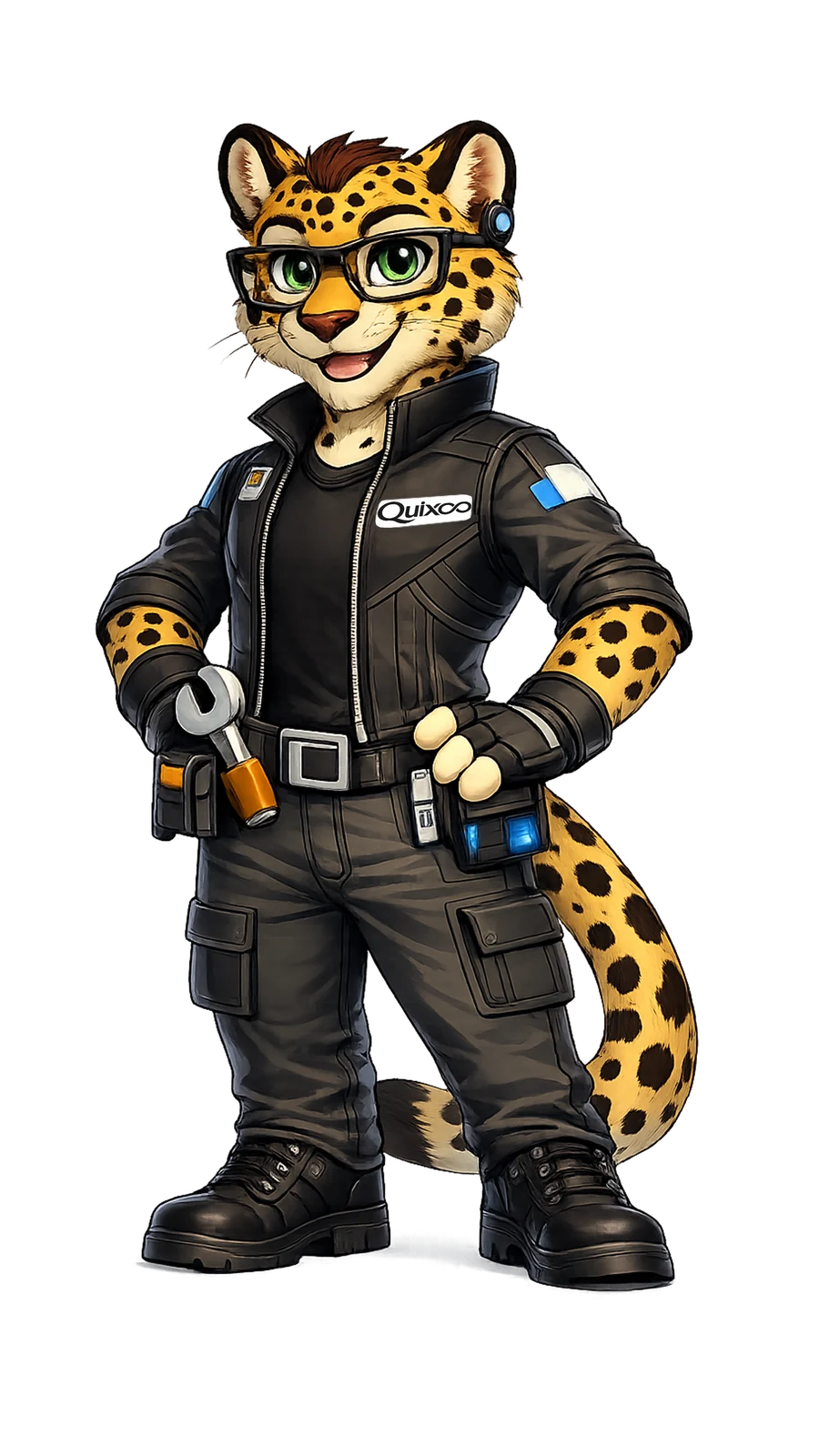 Quixoo, the AI engineer tiger mascot